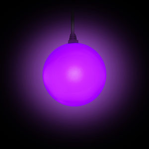 STARBALL COLOR mit Kabel beleuchtet in violett