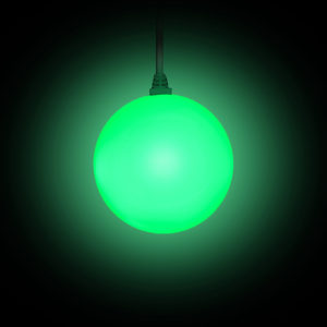 STARBALL COLOR mit Kabel beleuchtet in grün