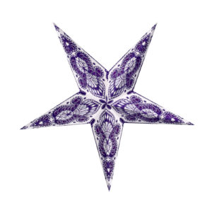 Weihnachtsstern Menora violett (45cm)
