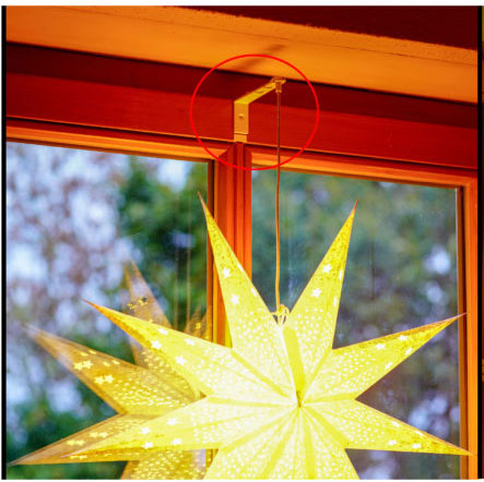 Weihnachtsstern Fensterhaken um Ihren Stern perfekt zu befestigen